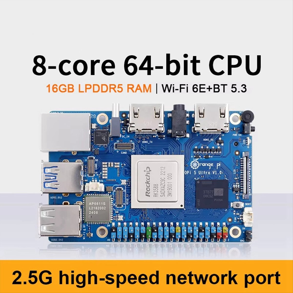 Rockchip Rk3588 Development Board - DT75BG Voor 5 Ultra Development Board