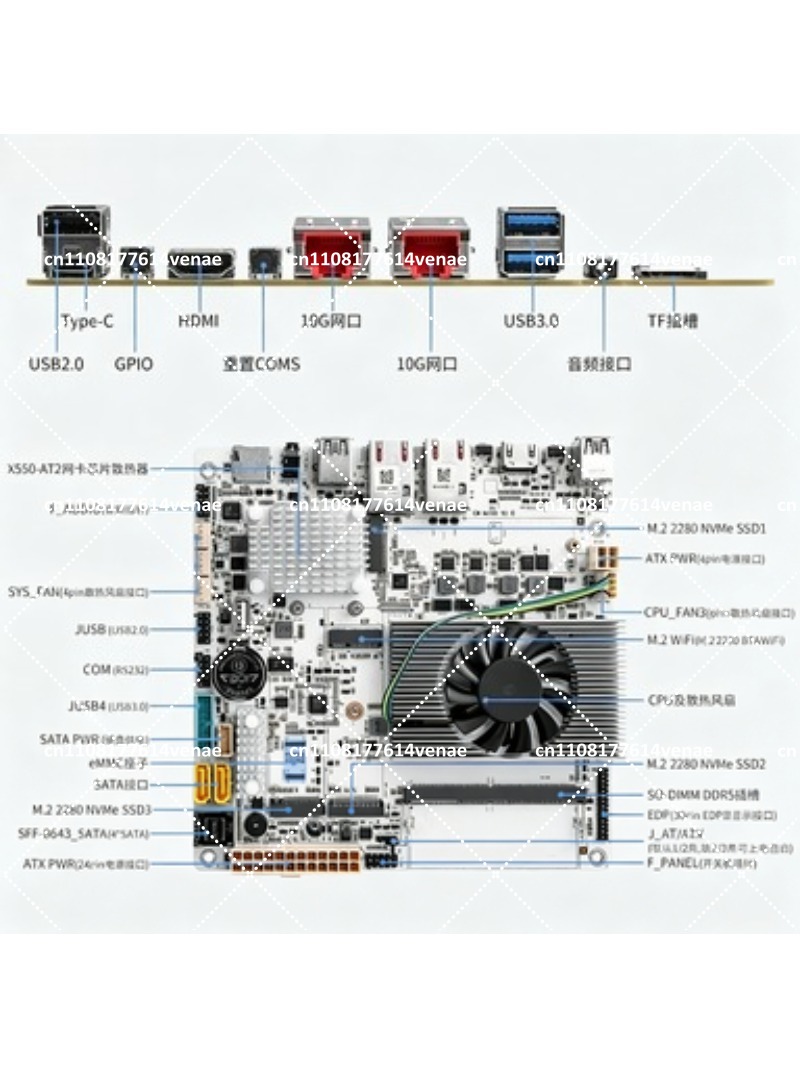 NAS moederbord 8-bay met N100  - Nas Motherboard 8 Sata Mini Itx recensie en prijs