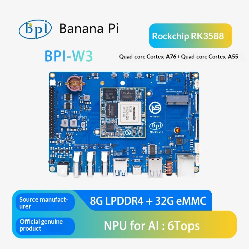BPI W3 Open Source Router Ontw - Rockchip Rk3588 Development Board recensie en prijs