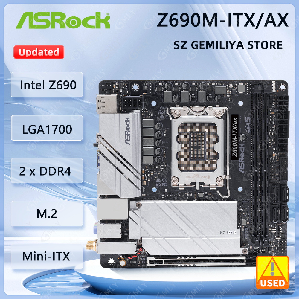 ASROCK Z690M-ITX/ax Mini-ITX m - Lga1700 Itx Motherboard Ddr5 recensie en prijs