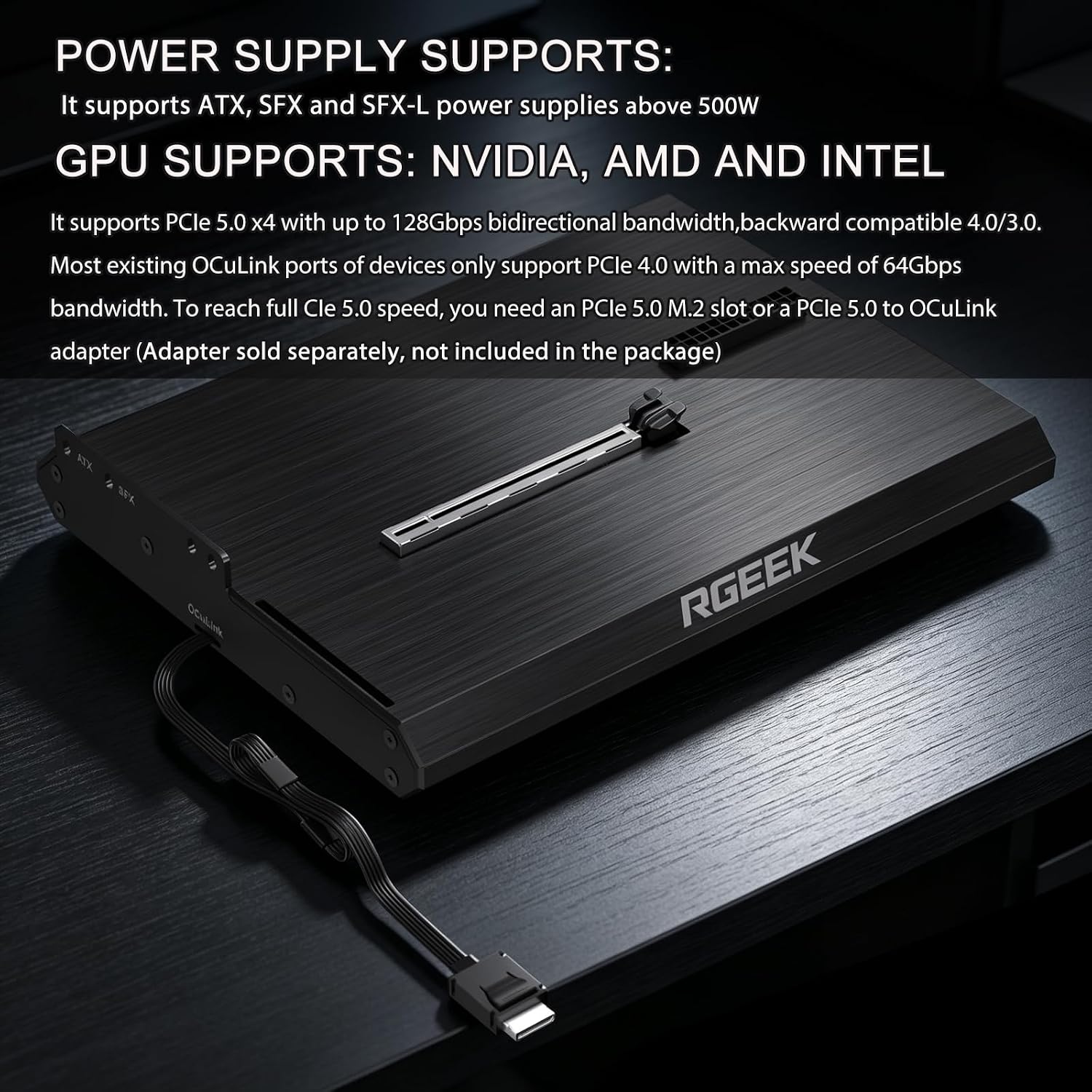 OCuLink eGPU Dock PCIe 5.0 x4  - Oculink Egpu Mini Pc recensie en prijs