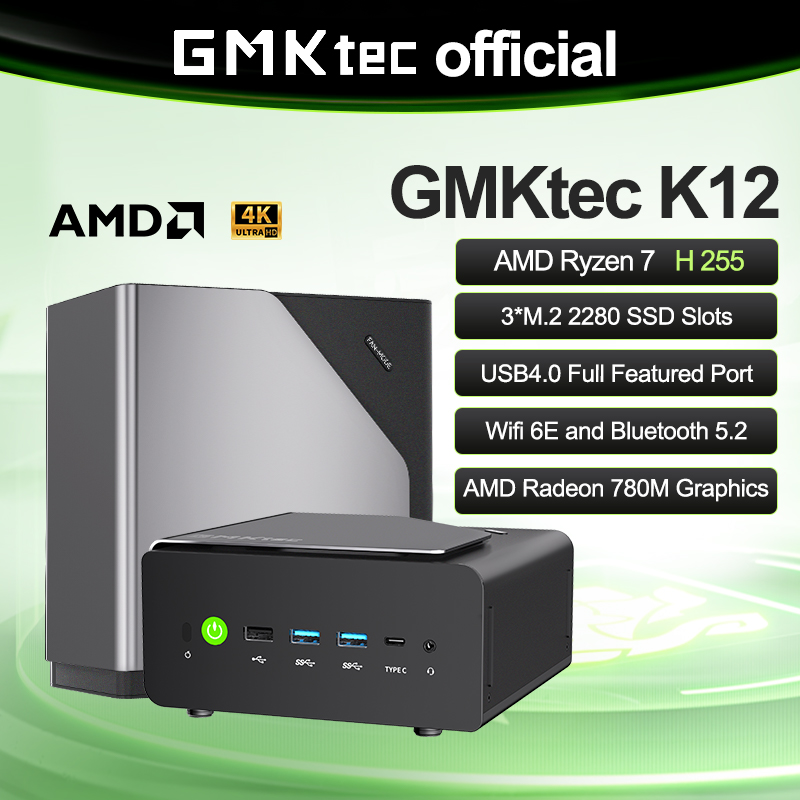 GMKtec K12 Mini-pc AMD Ryzen ™ - Oculink Egpu Mini Pc recensie en prijs